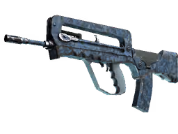 FAMAS | Cyanospatter (Field-Tested)